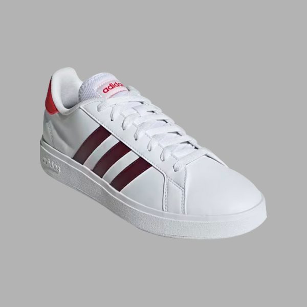 Adidas hombre | Tenis Court Base 2.0 | Detalles Rojisos