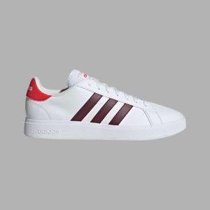 Adidas hombre | Tenis Court Base 2.0 | Detalles Rojisos