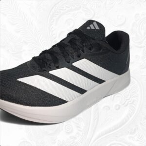 Tenis Adidas Running Duramo RC 2 Unisex Negro con Franjas Blancas
