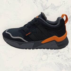 Tenis Diesel S-BRENTHA WL Negros con Naranja para Hombre