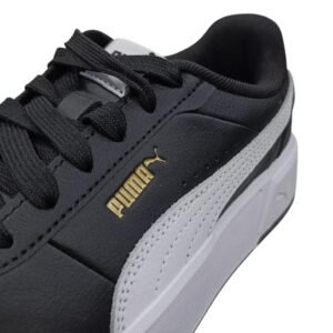 Tenis Puma Casual Clásicos Originales Negro con Franja Blanca para Mujer