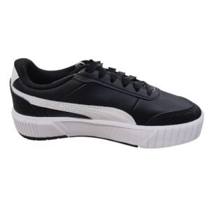 Tenis Puma Casual Clásicos Originales Negro con Franja Blanca para Mujer