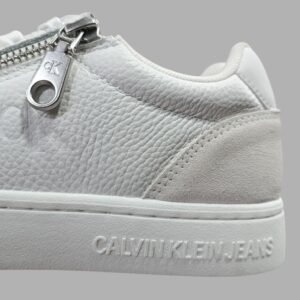 Tenis Calvin Klein Classic Cupsole Zip Blancos para Hombre
