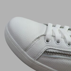 Tenis Calvin Klein Classic Cupsole Zip Blancos para Hombre