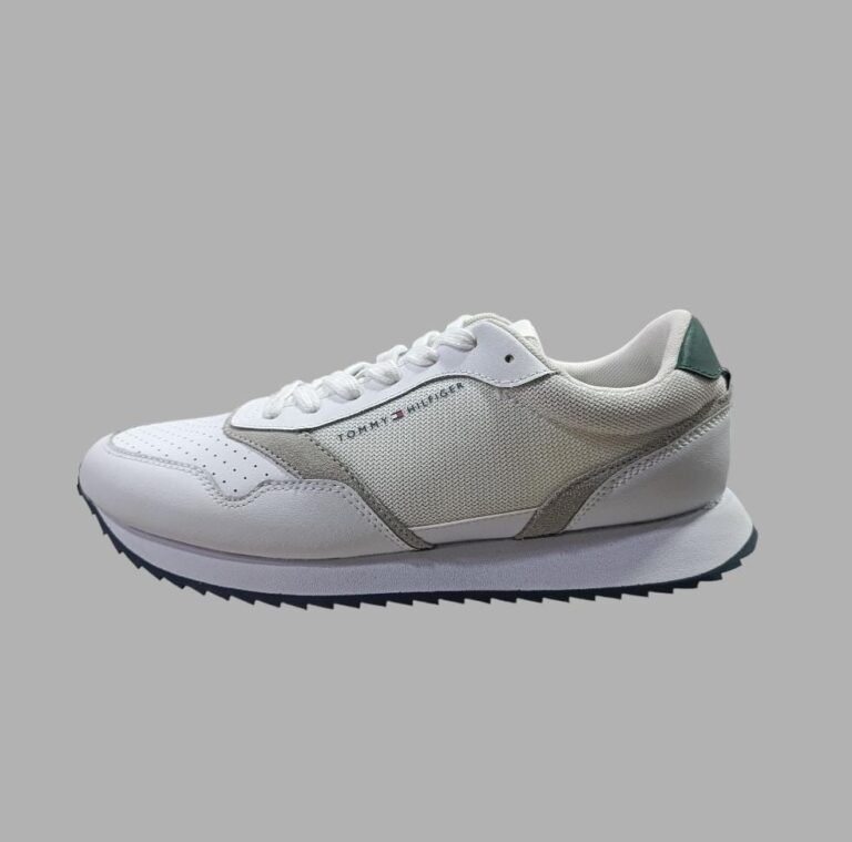 Tenis Tommy Hilfiger Runner Evo Seasonal Mix Blancos para Hombre