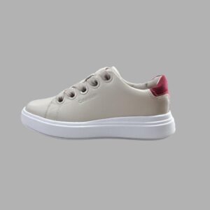 Tenis Original Calvin Klein Cupsole Lace Up LTH Beige para Mujer