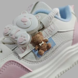 Tenis Dustin Nice Fashion Casuales Blancos/Rosa para Mujer