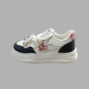 Tenis Nice Fashion Casuales Blancos/Negro para Mujer
