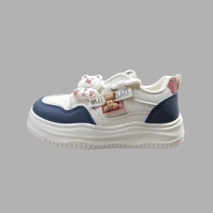 Tenis Nice Fashion Casuales Beige/Azul para Mujer