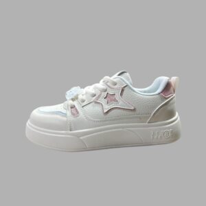 Tenis Nice Fashion MIA Casuales Beige/Rosa para Mujer
