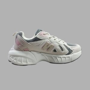 Tenis Dustin Deportivos Casuales Gris/Rosa para Mujer