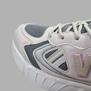 Tenis Dustin Deportivos Casuales Gris/Rosa para Mujer