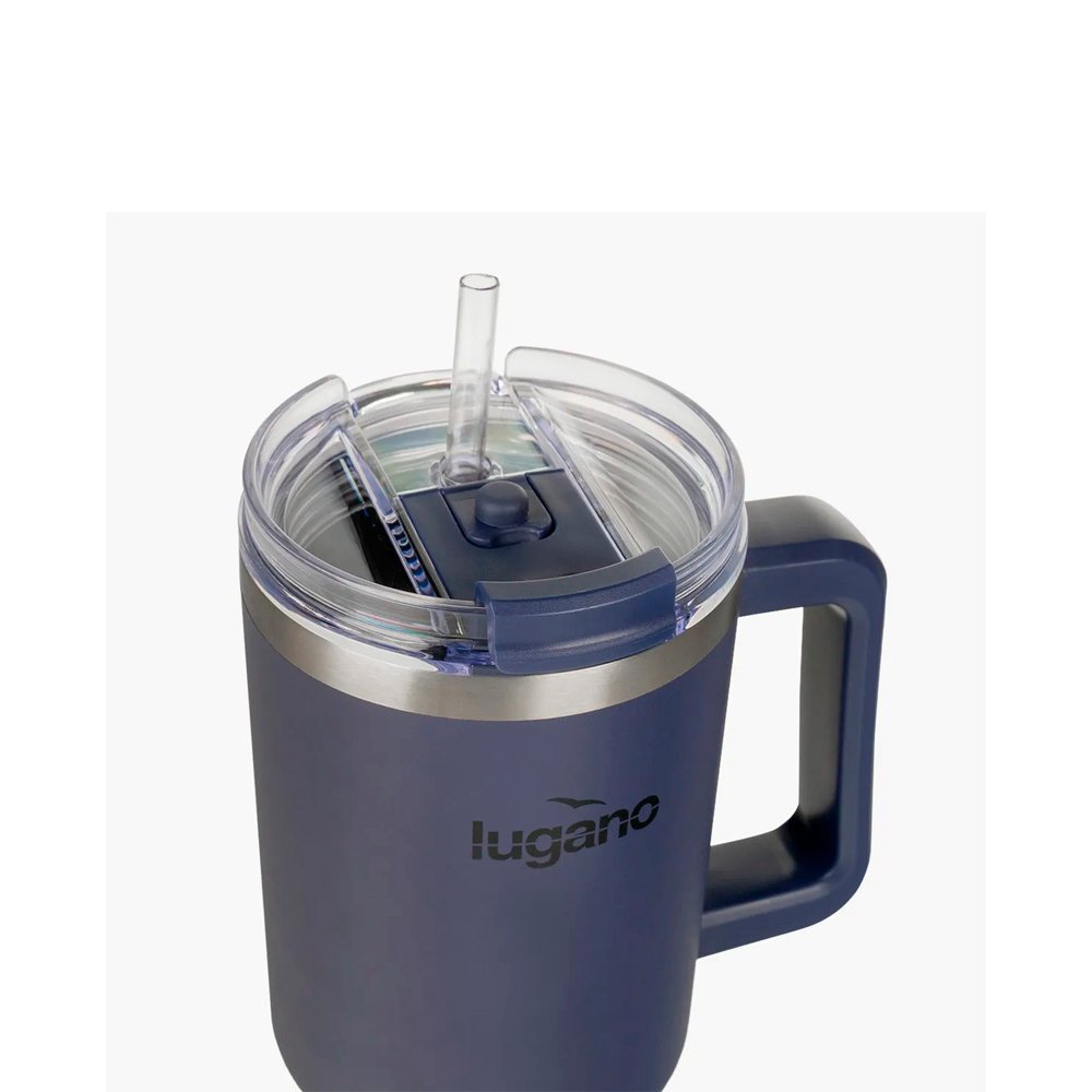 Vaso Térmico con Pitillo Lugano Blizzard 1200 ml (40 oz) - Morado Oscuro