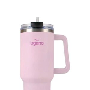 Vaso Térmico con Pitillo Lugano Blizzard 1200 ml (40 oz) - Rosa