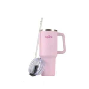Vaso Térmico con Pitillo Lugano Blizzard 1200 ml (40 oz) - Rosa