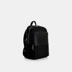 Morral Vélez Marfilo de Nylon y Cuero para Mujer - Negro
