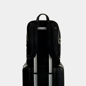 Morral Vélez Marfilo de Nylon y Cuero para Mujer - Negro