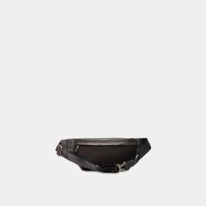 Riñonera Vélez Tivoli de Cuero para Hombre - Negro | Reata de Nylon Urbana