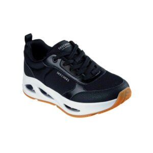 Tenis Skechers Mesh con Overlays para Mujer - Negro (BLK) | Transpirables y Duraderos