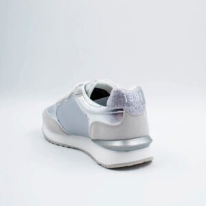 Tenis Beverly Hills Polo Club HIGH-SLV para Mujer - Plateado Metalizado | Estilo Moderno y Urbano