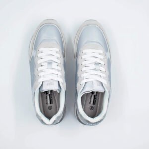 Tenis Beverly Hills Polo Club HIGH-SLV para Mujer - Plateado Metalizado | Estilo Moderno y Urbano