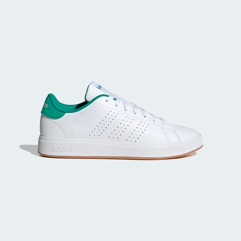 Tenis Adidas Advantage Base 2.0 - Blanco/Verde | Calzado Casual Classic y Urbano