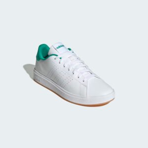 Tenis Adidas Advantage Base 2.0 - Blanco/Verde | Calzado Casual Classic y Urbano