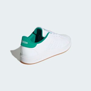 Tenis Adidas Advantage Base 2.0 - Blanco/Verde | Calzado Casual Classic y Urbano