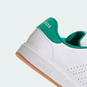 Tenis Adidas Advantage Base 2.0 - Blanco/Verde | Calzado Casual Classic y Urbano