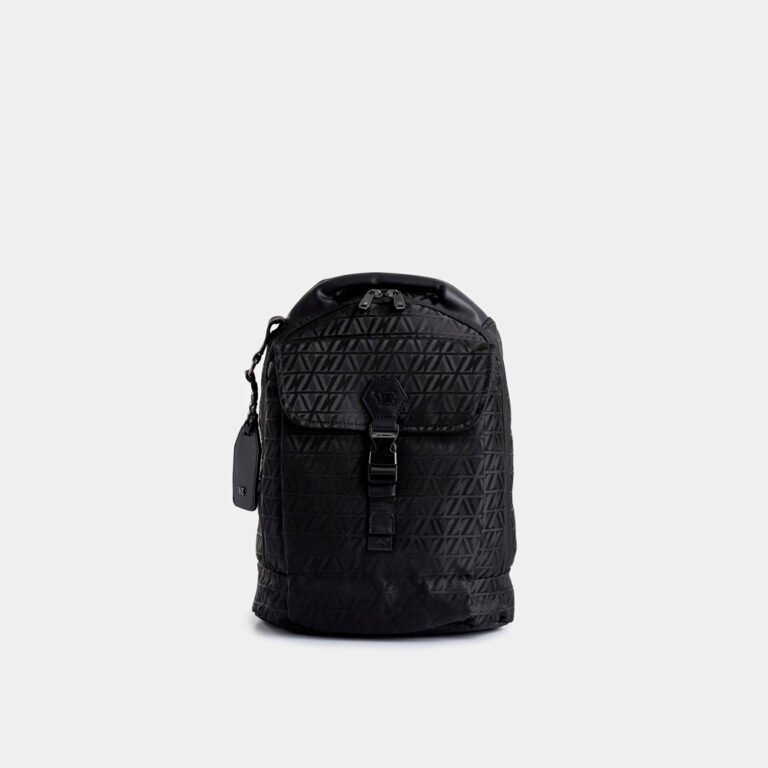 Mochila Vélez Bloom 2 Jacquard Monograma para Mujer - Negro | Porta Trolley Ejecutivo