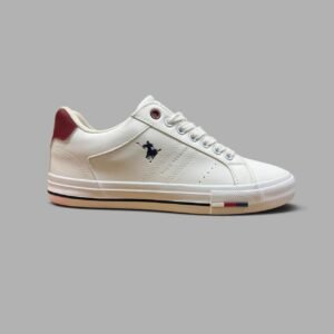 Tenis Polo Premier Group | Hombre | Blanco Rojo WR