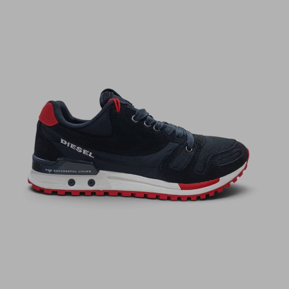 Tenis Diesel | Hombre | Black White Red | ABSOLUTE