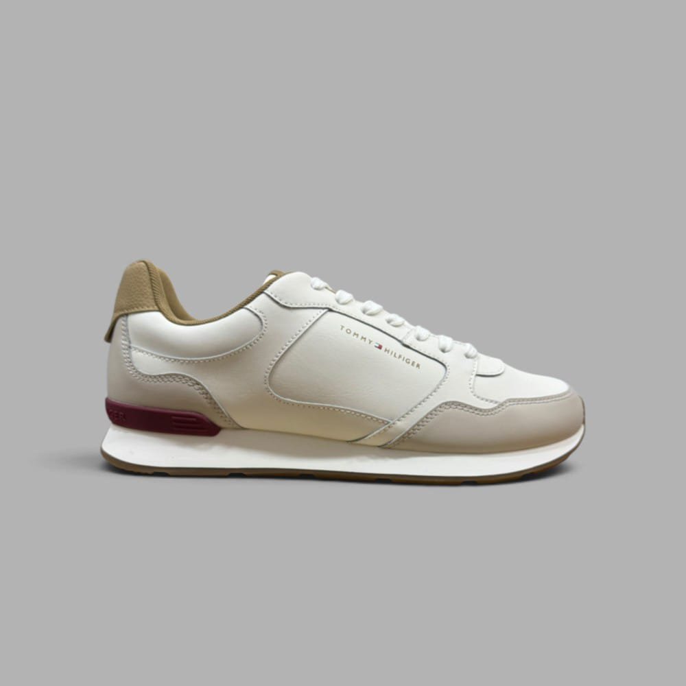 Tenis Tommy Hilfiger Light Runner | Hombre | Blanco Café
