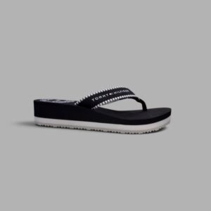 Sandalias Tommy Hilfiger Clásicas | Mujer | Negro Blanco