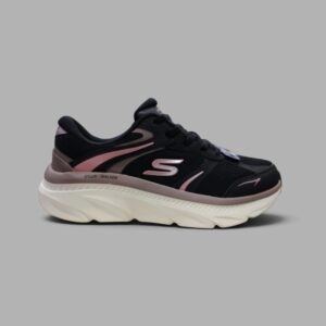 Tenis Skechers D'Lux Walker | Mujer | Negro Rosado | SN150392