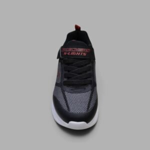 Tenis Skechers S-Lights Infantiles Luz LED | Unisex | Gris Negro
