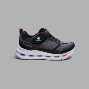 Tenis Skechers S-Lights Infantiles Luz LED | Unisex | Gris Negro