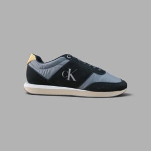 Tenis Calvin Klein Retro Runner Sneakers | Hombre | Negro Gris